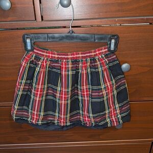 Crewcuts tartan skirt size 4-5 black